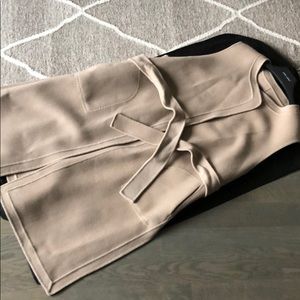 100%wool vest trench coat